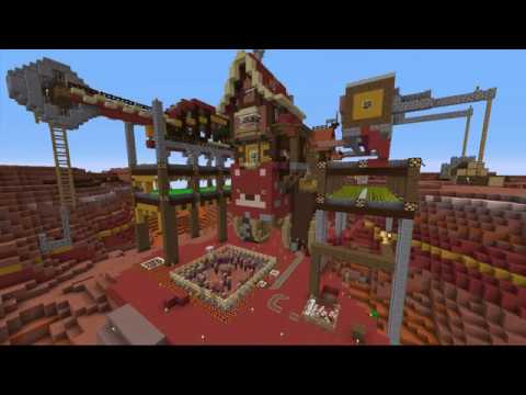 Minecraft 24倍速建築 12 メサ拠点の畑 Youtube