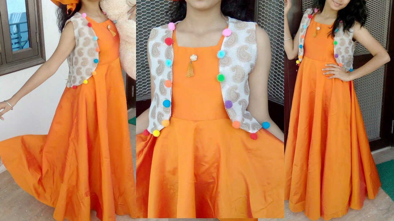 Tangerine Cowl Gown – CYUINDIA