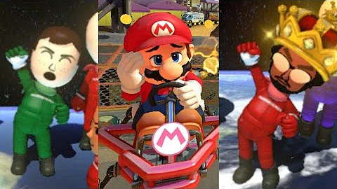 Trying to beat GregMartin in Mario kart!