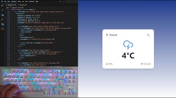 ASMR Programming – Weather App UI with React & Next.js | Typing Sounds Only | No Talking