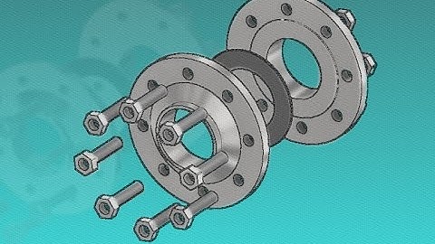 Unión Flanges - Animación Inventor