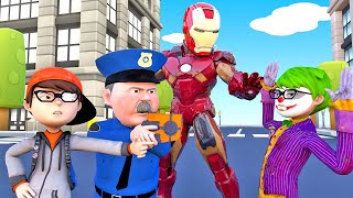Ironman Protects Nick From The Criminal Joker - Scary Teacher 3D Police by Scary Teacher Love 36,722 views 1 month ago 1 hour, 12 minutes