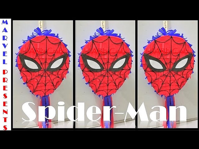 HOW TO MAKE DIY SPIDERMAN PINATA