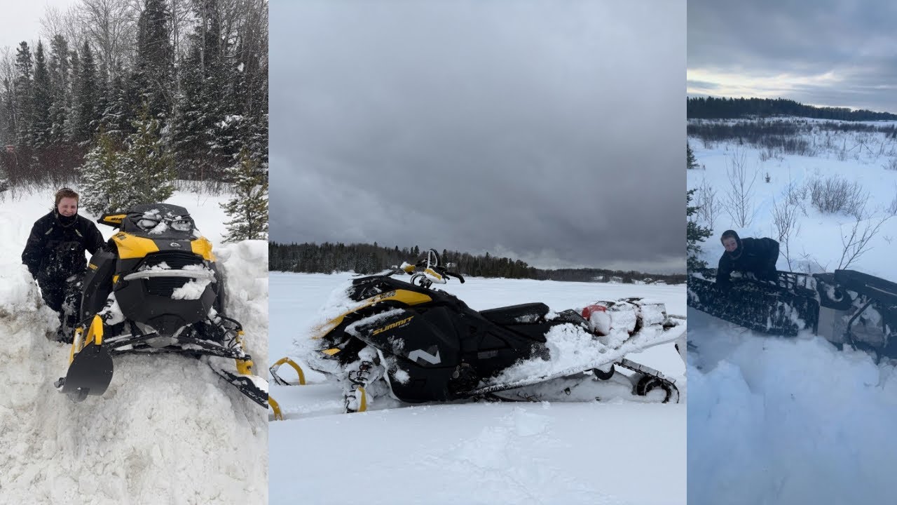 Ditch banging in a winter storm (lots of stucks)