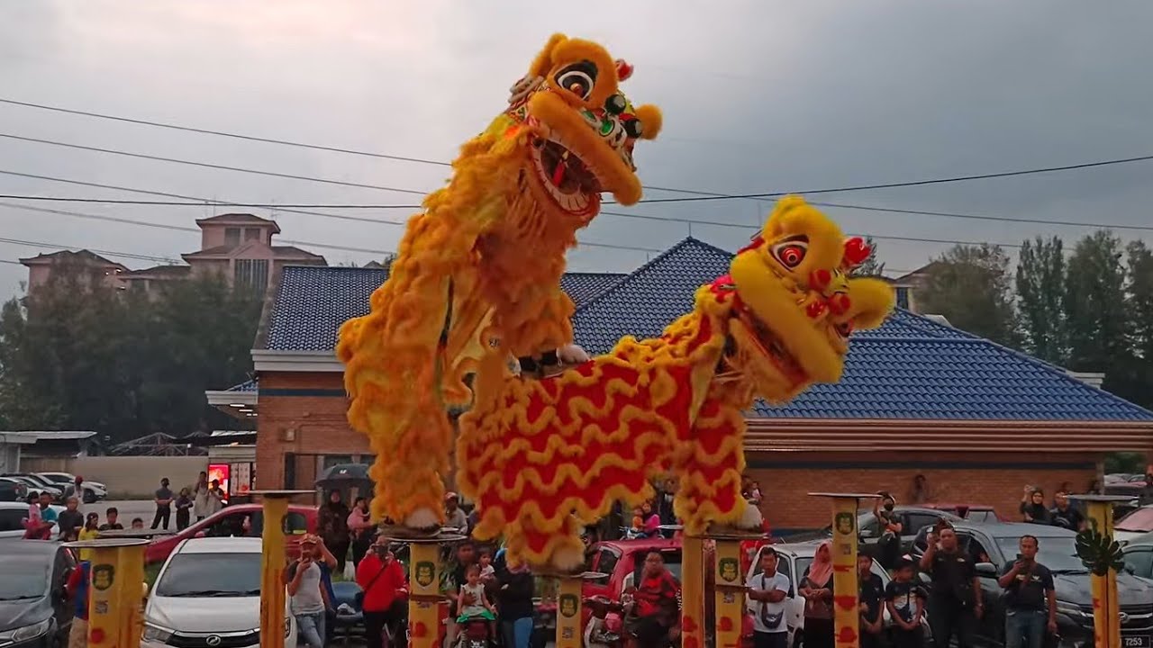 Twin Acrobatic Lion Dance