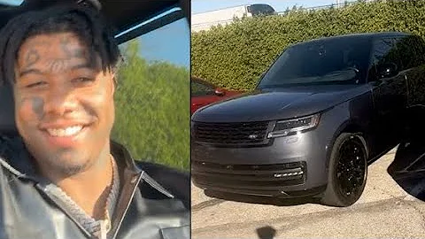 Blueface Picks "BM" Jaidyn Alexis Up In His New Range Rover After Chrisean Gets Jumped In Compton