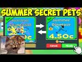 Insane Trade For Summer Event Secret Pets in Roblox Clicker Simulator