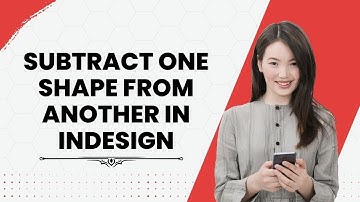 Subtract one shape from another in Indesign | Rees3D.com