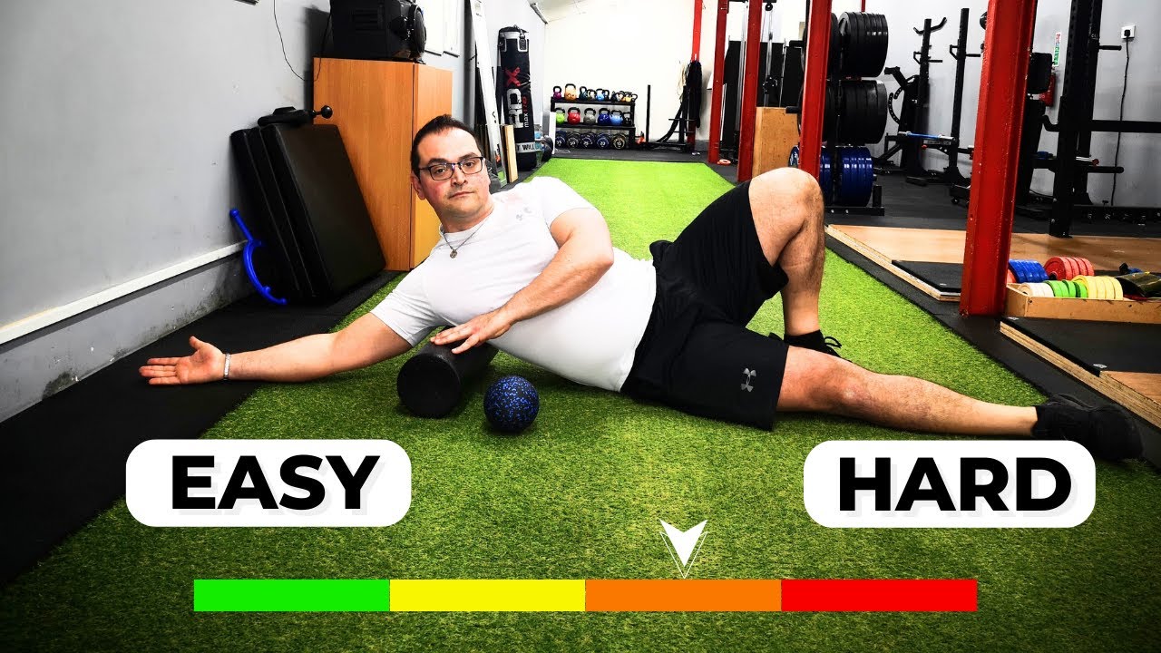 RELEASE TIGHT LATS Foam Rolling Technique YouTube