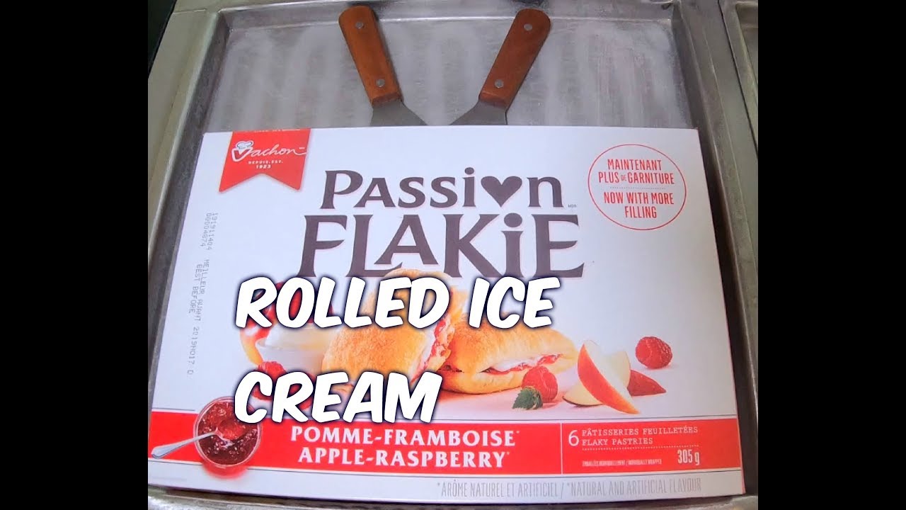 Ice cream rolls - Rolled ice cream - PASSION FLAKIE - Thai fried ice cream rolls