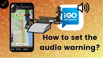 How to set the audio warning for the railroad crossing function in IGO Navigation?