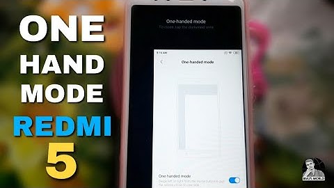 One hand mode in mi 5 | How to enable one hand mode on redmi 5 | One hand mode in redmi phones