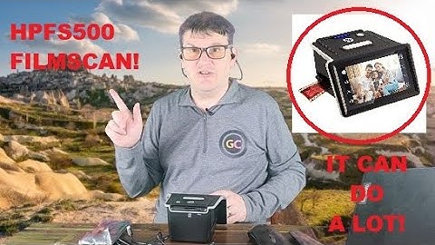 HP HPFS500: HP FilmScan 5" Touch Screen Film Scanner Unboxing, Demonstration, and Review!