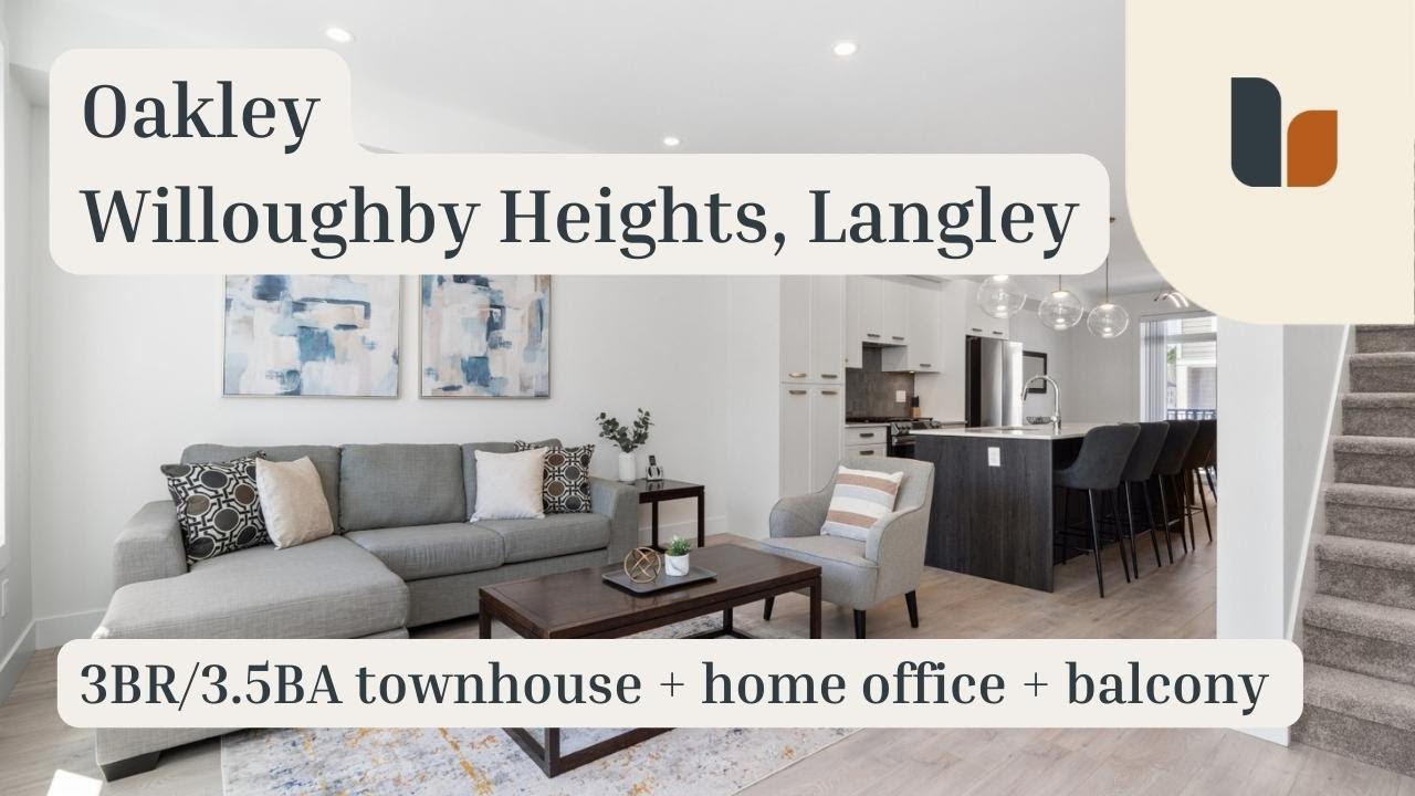 Furnished townhouse rental Langley Oakley Willoughby Heights YouTube