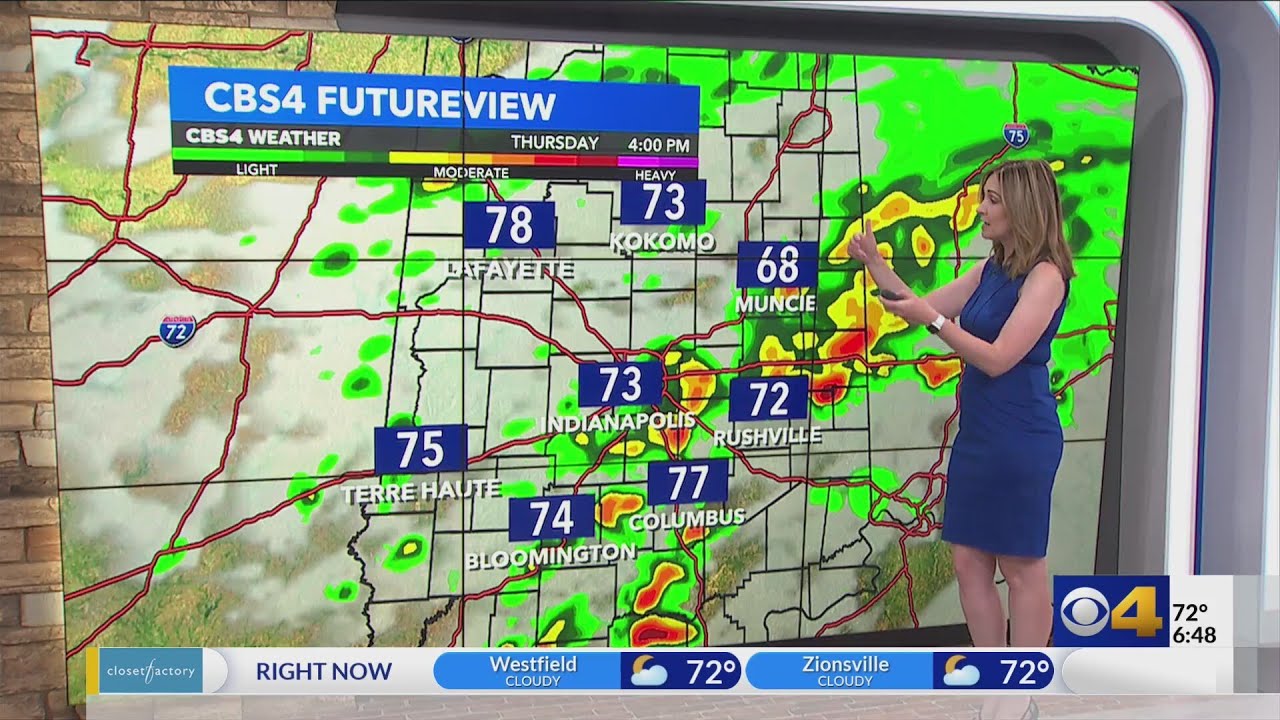 Hot and humid with storm chances - YouTube