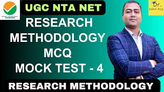 Research Methodology MCQ Mock Test - 4 | Dr. Sahil Roy