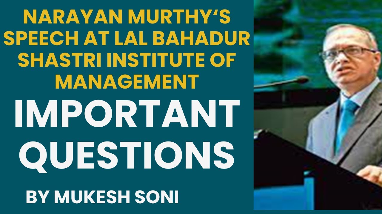 Narayan Murthy Speech : Questions  & Answers