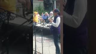 Speaking at memorial gathering for Frances Crowe