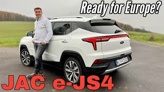 JAC e-JS4: Electric SUV-crossover from China coming to Europe - nor not? Test Drive | English Review
