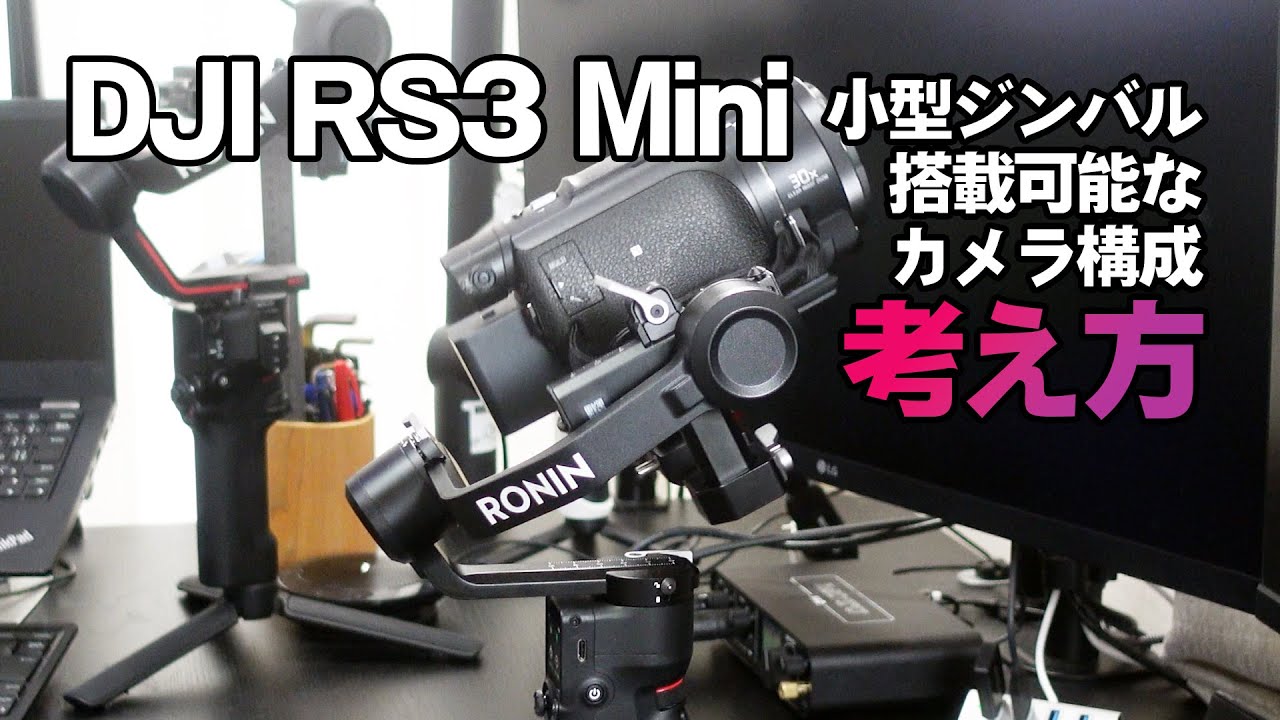 構造から考える搭載可能なカメラ　－ DJI RS3 MiniにソニーハンディカムFDR-AX60が搭載できました －