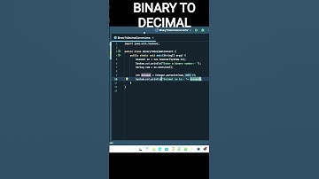 Convert Binary to Decimal in Java | Shorts #coding #learnwithrehan #numbers #binary #javaprogramming