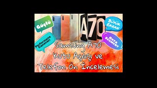 Samsung Galaxy A70 Kutu Açilişi Ve Telefon İncelemesi̇ -