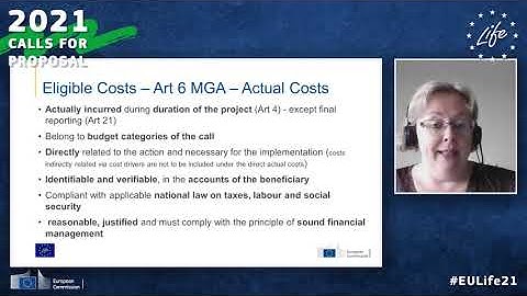 LIFE Call for Proposals 2021: Applying successfully for LIFE - the financial side