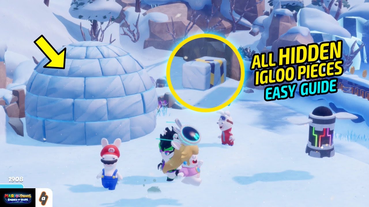 EASY GUIDE All Igloo Pieces (Igloo Breakthrough Quest) Mario Rabbids