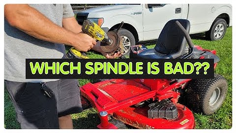 QUICK AND EASY MOWER SPINDLE TEST