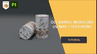 Oil Barrel Modeling in Blender  II Texture in Substance Painter