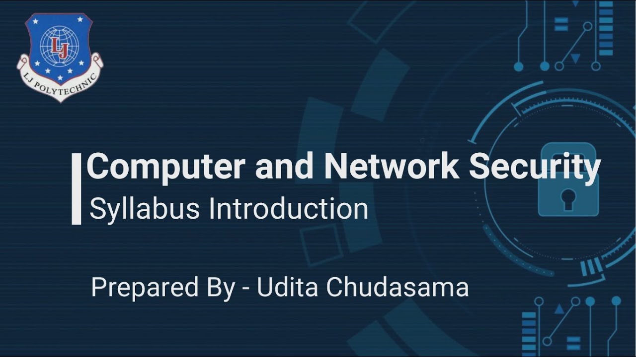 Computer and Network Security Introduction - YouTube