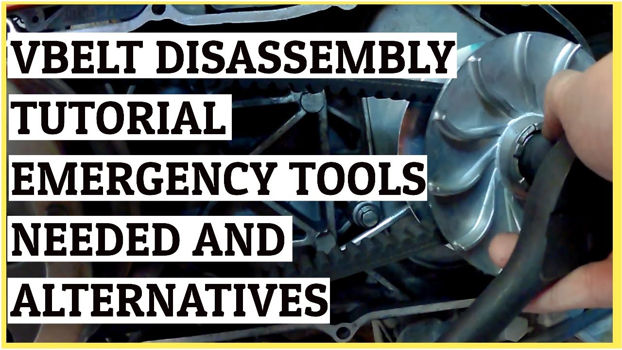 Scooter Belt Change Scooter Belt Replacement Emergency Tools Needed