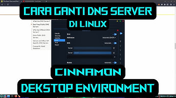 CARA MENGGANTI DNS SERVER DI LINUX, CINNAMON DEKSTROP ENVIRONMENT | Linux Tutorial