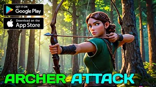 "Survival Mode Unlocked! Archer Attack 3D Challenge" screenshot 3