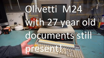 Olivetti M24 with 27 year old documents still present
