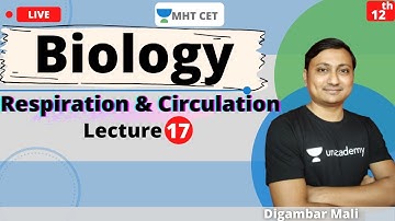 MHT CET - Biology | Respiration & Circulation - Part 17 | Crack MHT CET 2021 & 2022 with Unacademy