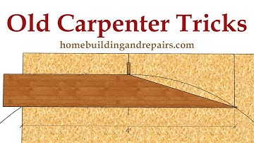 Easy Carpentry Trick From Old Home Builders - Calculating And Layout For Odd Shaped Curved Arches