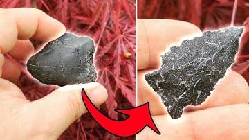 How to make an arrowhead from driveway gravel!