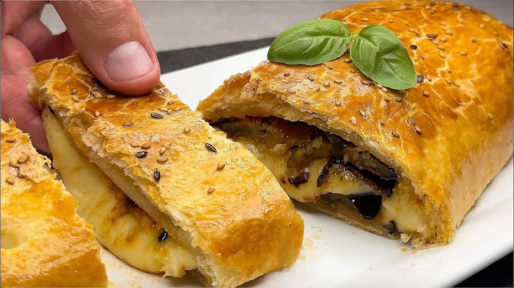 Delicious eggplant parmigiana strudel! You will make it every day! Quick and easy recipe!