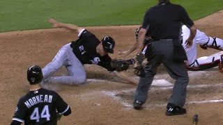 CWS@MIA: Stanton throws out Frazier at the plate