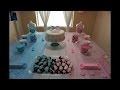 Gender Reveal Table Decorations