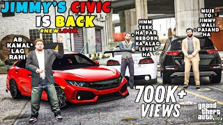 JIMMY KI MODIFIED CIVIC A GAYI | GTA 5 | Real Life Mods #21O | URDU |