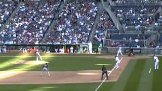 Lombardozzi Sac Fly vs Red Sox, 4/3/2012