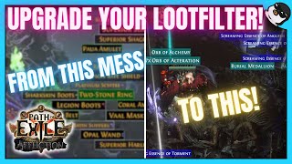 PoE 3.23 Detailed Loot filter GUIDE! | How to customise YOUR OWN LOOT FILTER