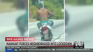 Manhunt underway in metro ATL for armed suspect