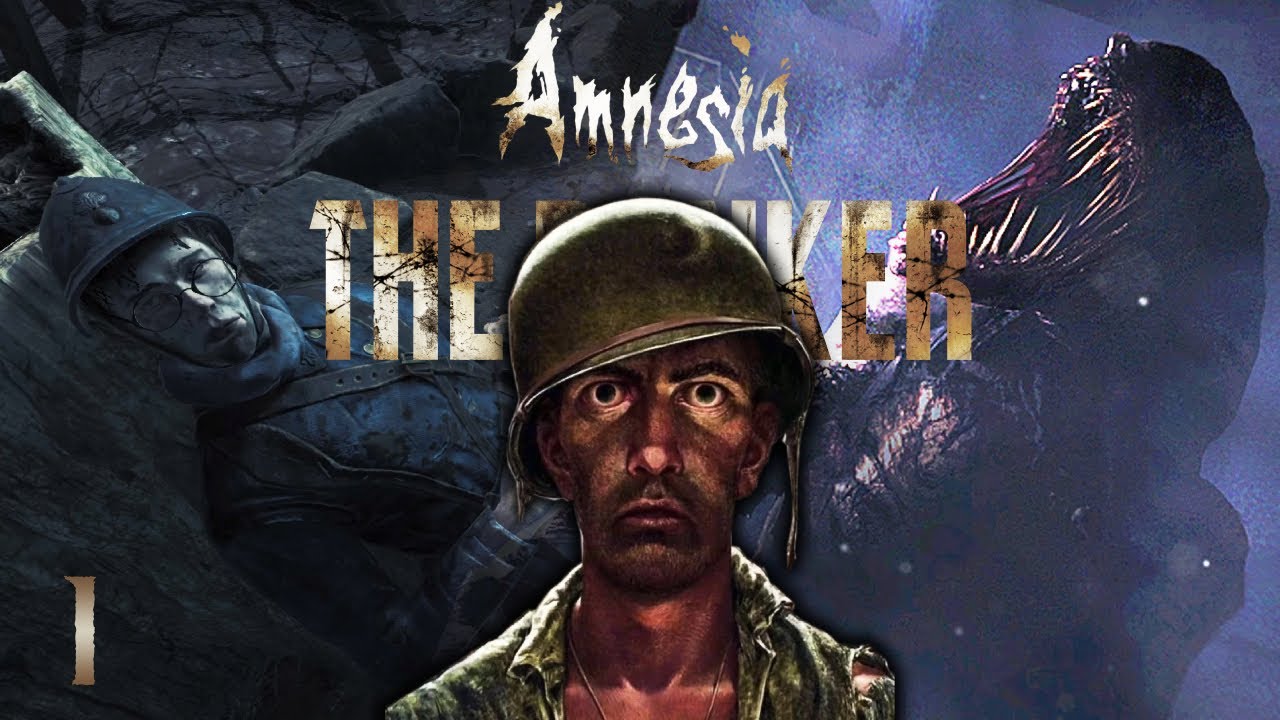 TERPERANGKAP DI BUNKER PERANG!! | Amnesia The Bunker #1