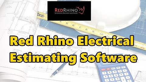 Red Rhino Electrical Estimating Software