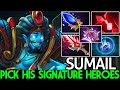 SUMAIL [Storm Spirit] Pick his Signature Heroes Destroy Mid Lane Dota 2