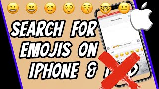 How to Search for Emojis on your iPhone Message App