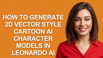 How to Generate 2d Vector Style Cartoon Ai Character Models In Leonardo Ai - AshleyHowTo